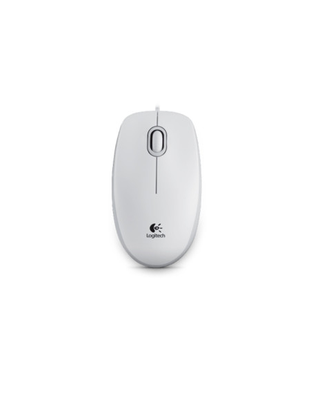 Mouse optic Logitech B100, White, USB, OEM